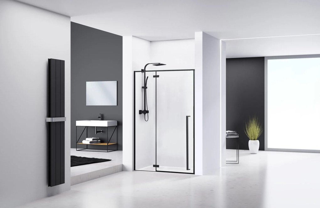 Zuhanyajtó Rea FARGO black MAT 110