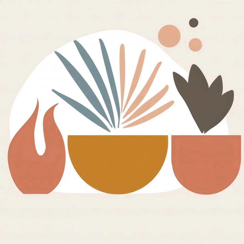 Poszter 80x80cm Növényi paletta