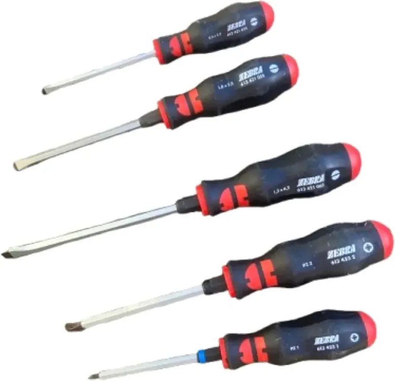5 részes würth zebracsavarhúzó készlet lapos kereszthornyú pz1 pz2