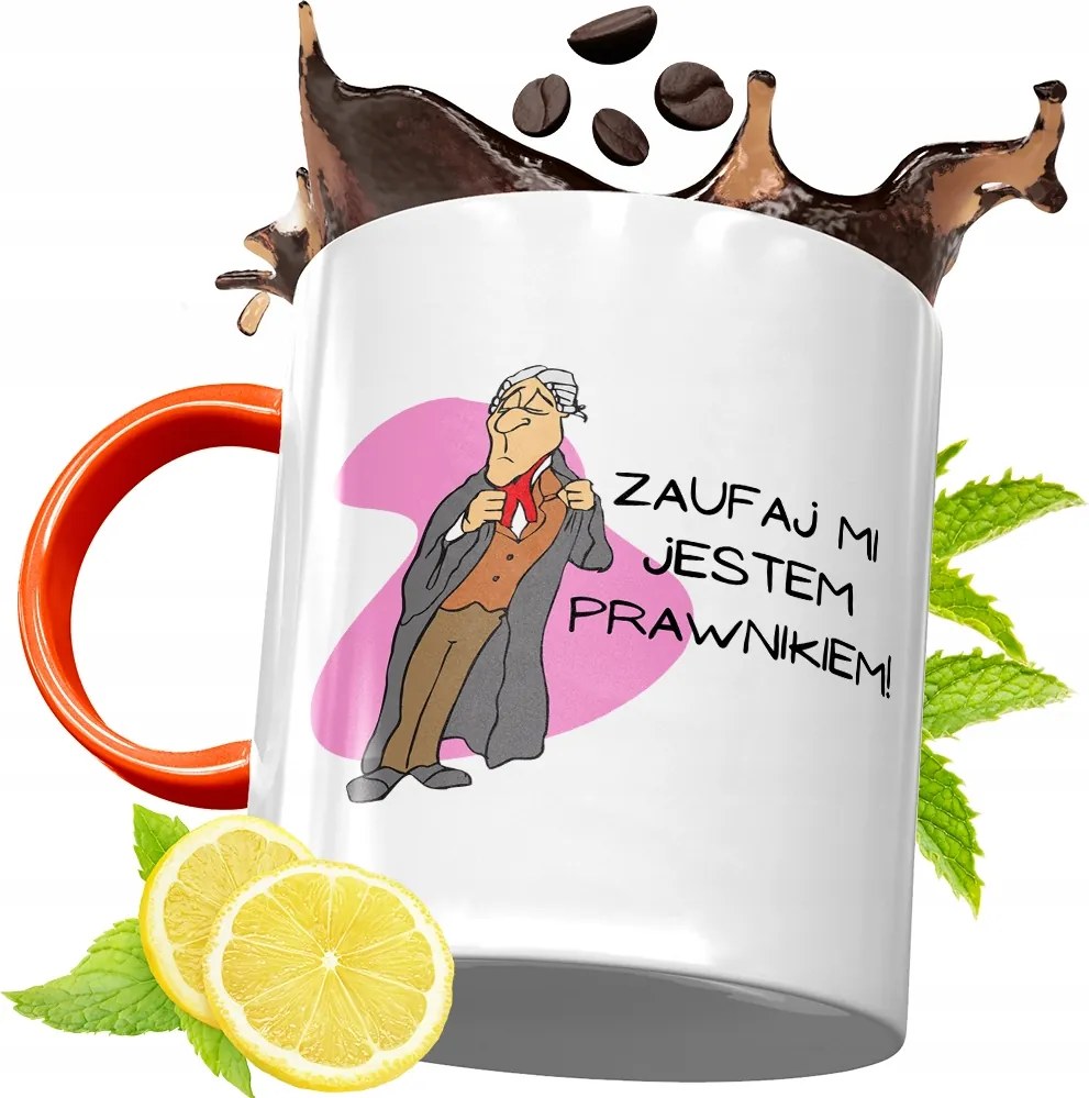 Narancssárga Bögre Ügyvédnek Ajándék fényképes nyomtatással