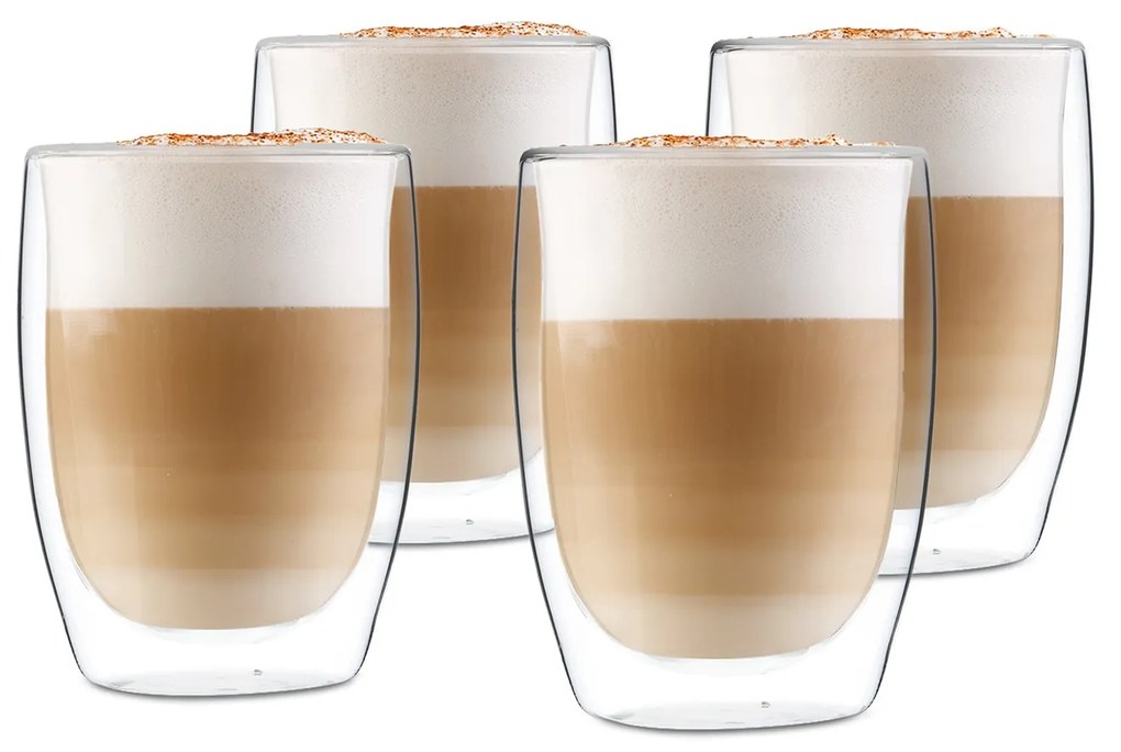 Klarstein Glaswerk Jesolo, thermo poharak dupla üveggel, 350 ml, kézműves, boroszilikát üveg