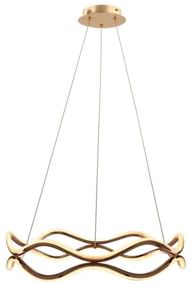 LED csillár zsinóron VAVE LED/28W/230V rózsaarany