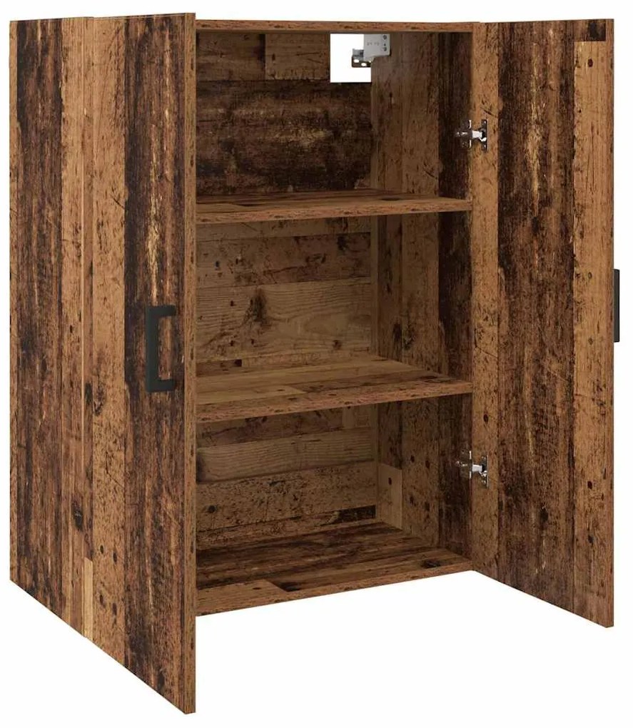 Fali Szekrények 2 pcs Régi fa 69.5 x 34 x 90 cm Faanyag