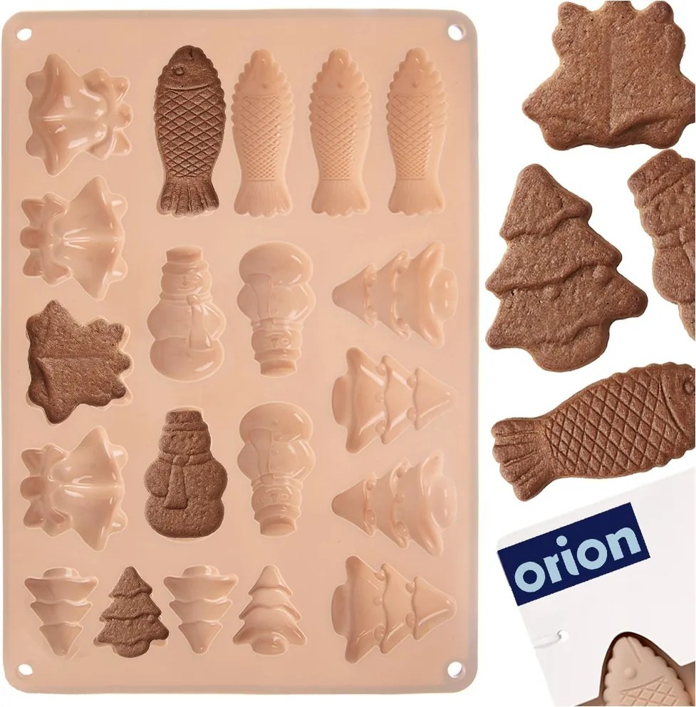 Szilikon keksz sütőforma omlós praliné kekszekhez