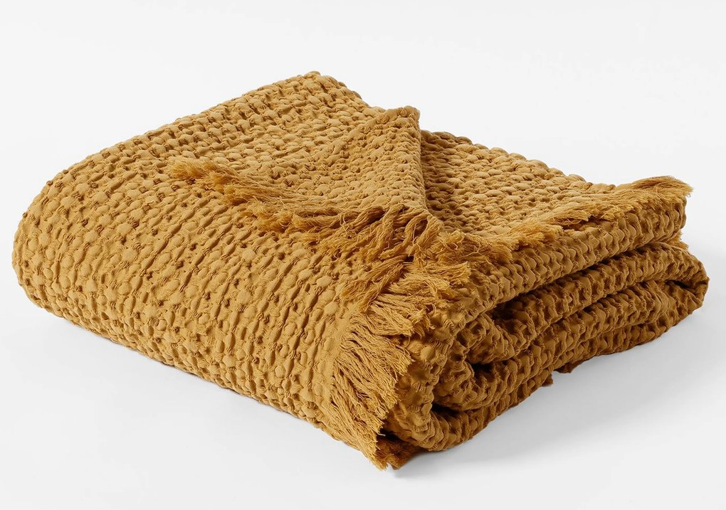 Ágytakaró Pléd Takaró 125x200 Favo Mustard E29382