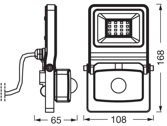 Osram - LED reflektor érzékelővel ENDURA LED/10W/230V 3000K IP44