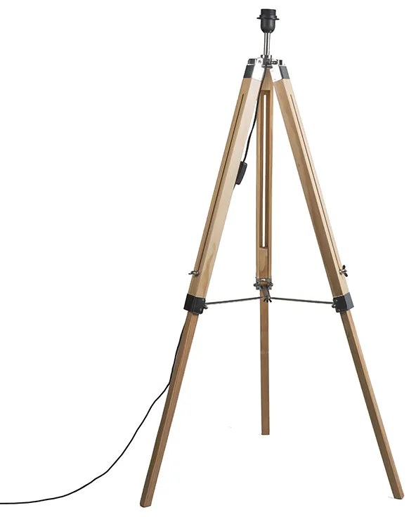 Rusztikus állólámpa fa nélkül árnyékoló - Tripod