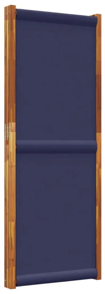 sötétkék 3 paneles térelválasztó 210 x 180 cm