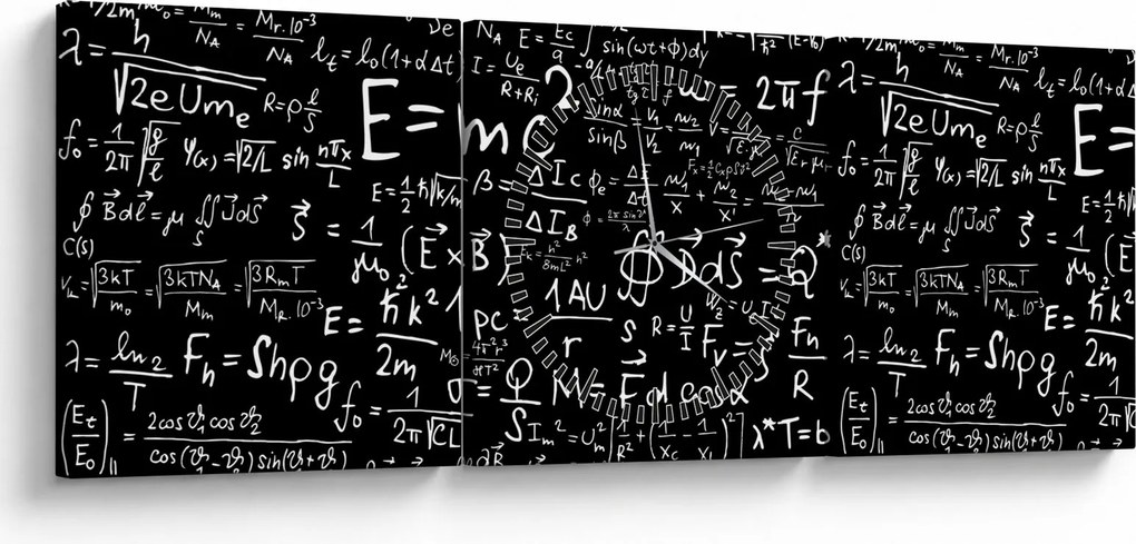 Kép - Matematika (órával) (90x30 cm)