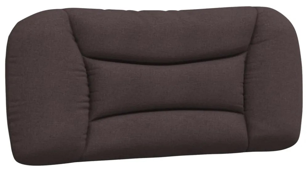 sötétbarna szövet ágykeret LED-ekkel matrac nélkül 80x200 cm