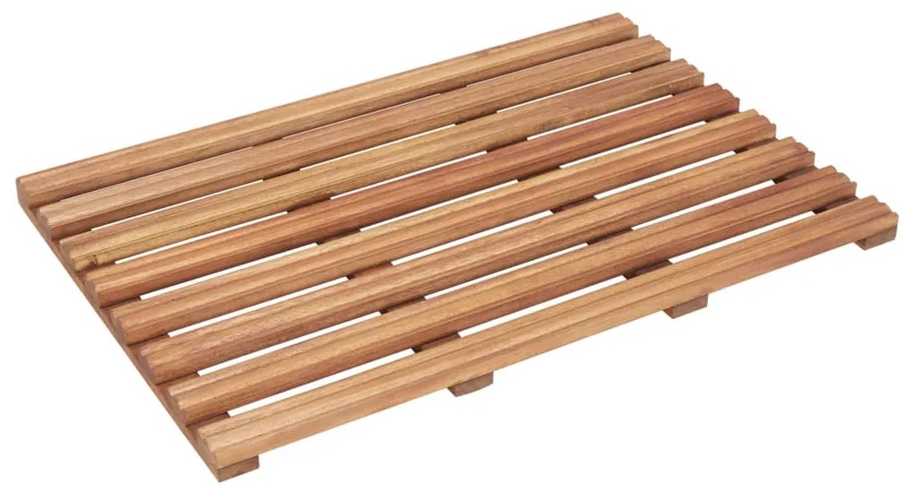 vidaXL 2 db tömör akácfa fürdőszőnyeg 56 x 37 cm