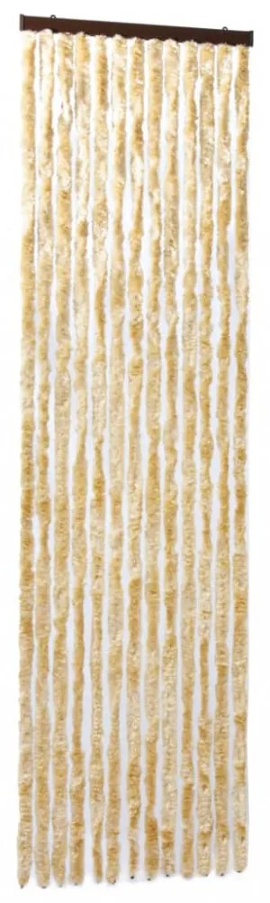 bézs zsenília rovarfüggöny 56 x 200 cm