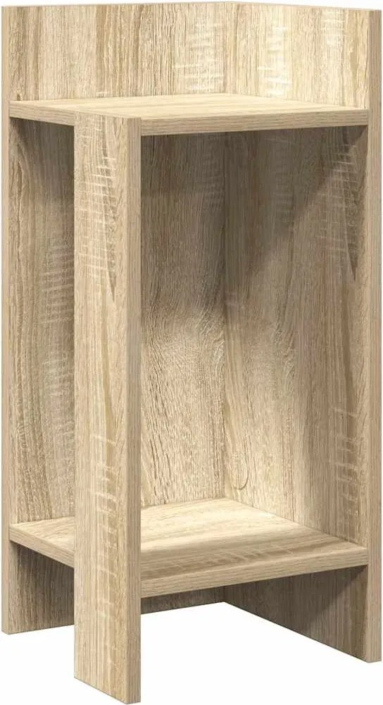 vidaXL sonoma tölgy kisasztal polccal 25,5 x 27 x 60 cm