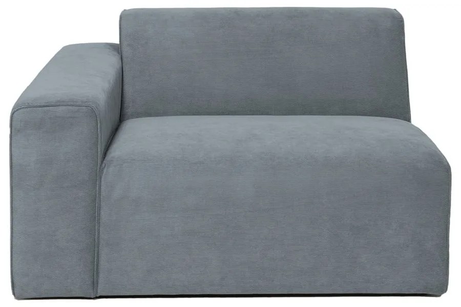 Szürke kordbársony kanapé modul (bal oldali) Sting – Scandic