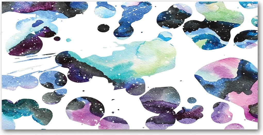 Fotó-üvegkép Színes galaxis 140x70