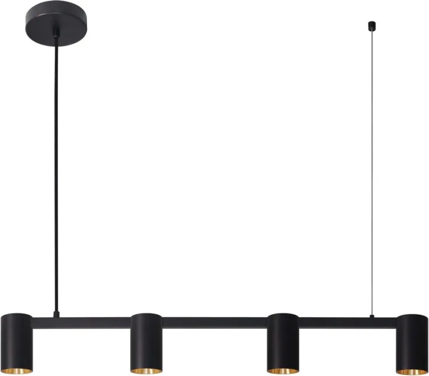 POLUX 326171 MARIBEL Modern Függesztett Lámpa Fekete, Arany GU10 IP20