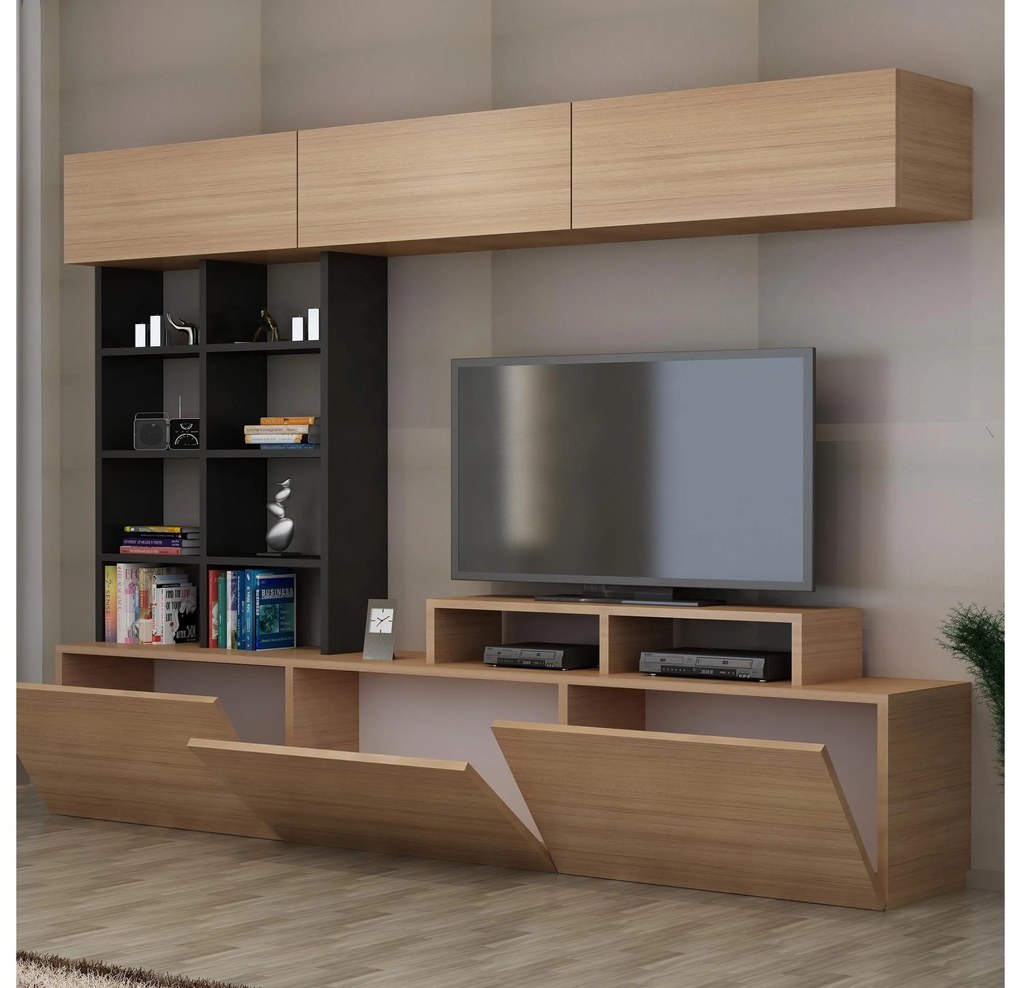 Nappali fal Salsa (teak fa + fekete). 1088651