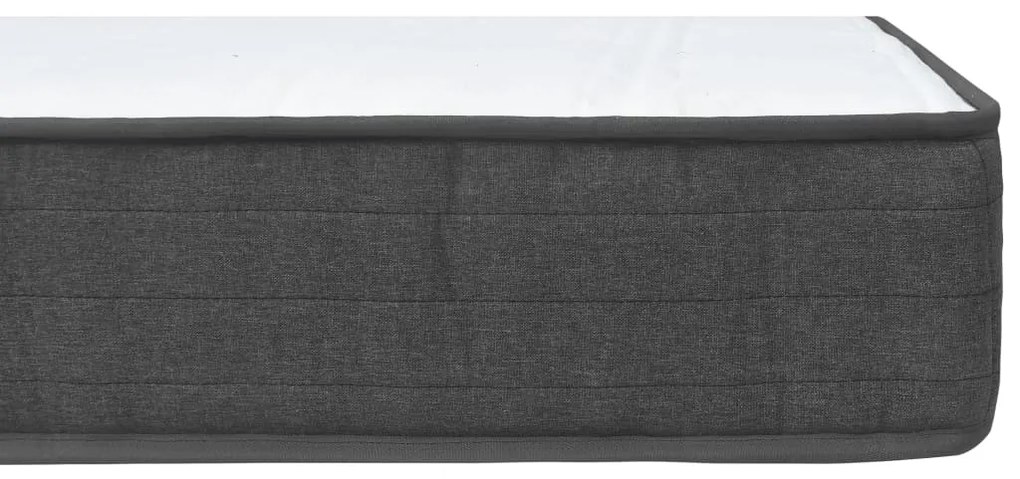 sötétszürke rugós szövetágy 200 x 200 cm