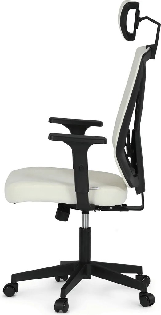 KA-W3137 bézs szövet irodai szék hinta mechanizmussal
