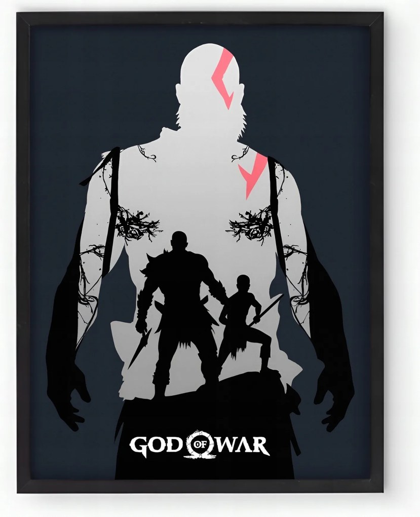 God Of War keretes poszter 30x40 cm Ajándék ötlet