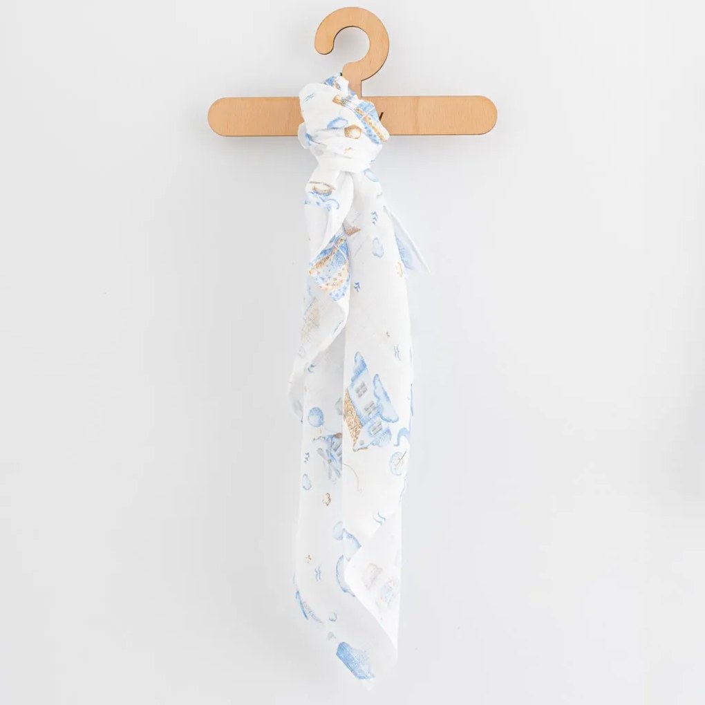Pamut pelenka nyomtatással New Baby 70x80 cm 3 db FIÚ