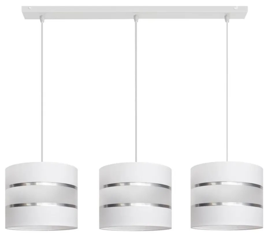 Csillár zsinóron HELEN 3xE27/15W/230V fehér