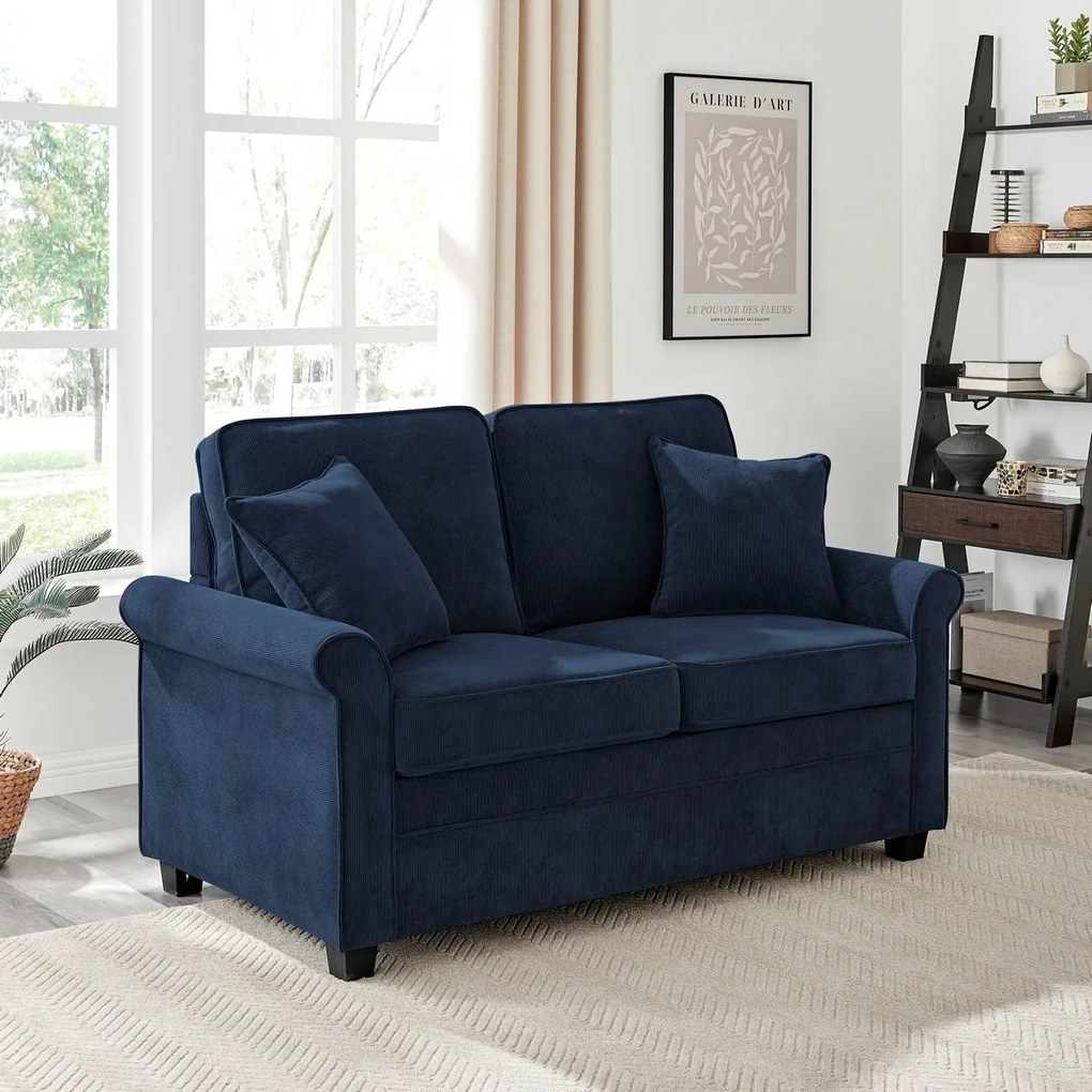 Kétüléses kanapé ASB-4170 BLUE2, manžestr, kék