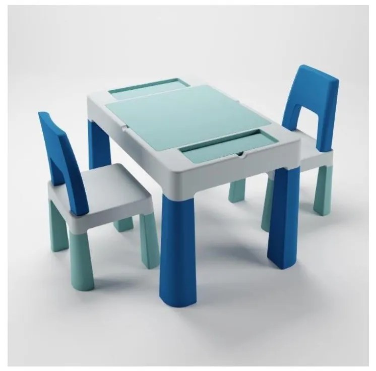 TEGA BABY - Gyerekasztal székekkel türkiz/kék/fehér