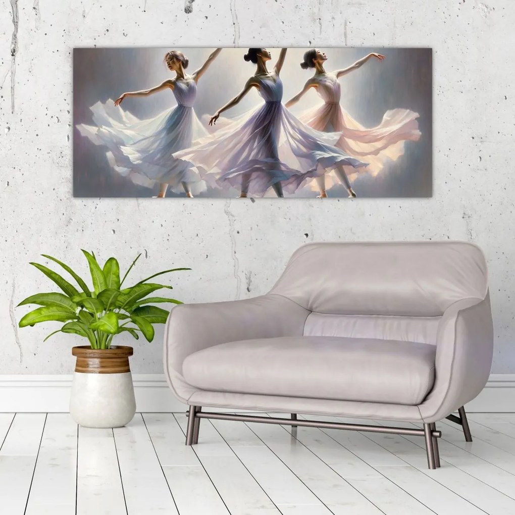 Kép - Három balerina (120x50 cm)