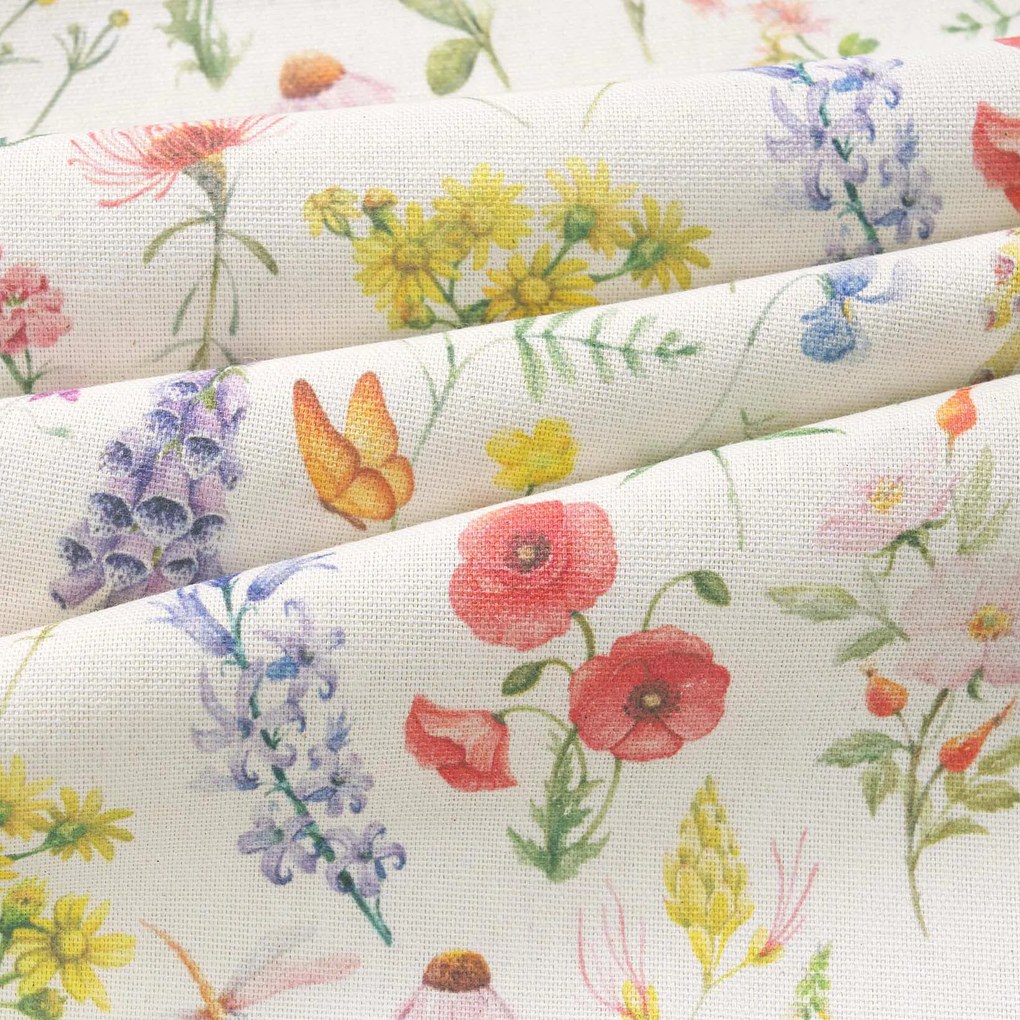 Goldea ovális dekoratív terítő valencia - virágzó mező 140 x 180 cm