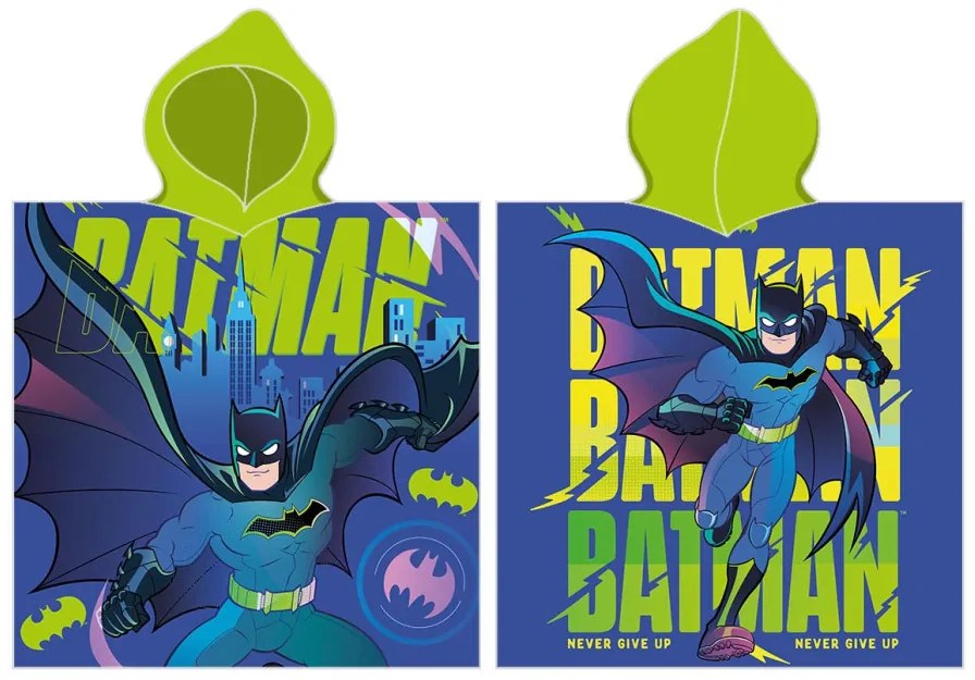 Batman Never Give Up strand törölköző poncsó 55x110 cm