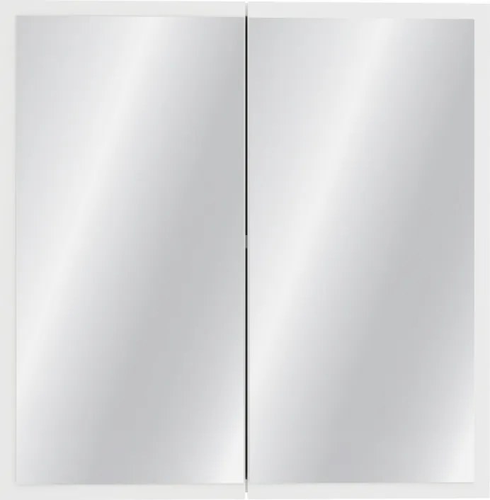 Teno tükrös fali fürdőszobai szekrény, Fehér, 60 x 13 x 60 cm