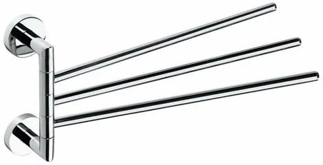 SAPHO XR407 X-Round hármas törülközőtartó,forgatható, 45 cm, ezüst