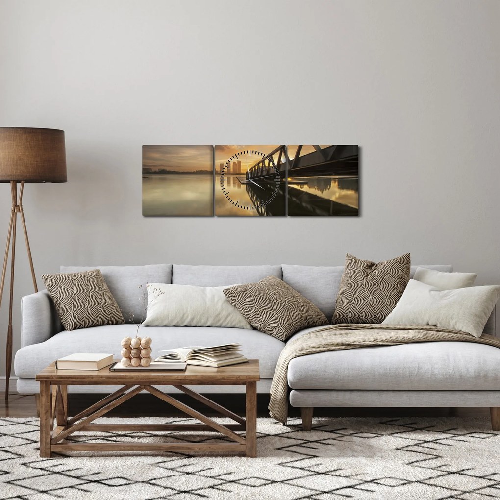 A móló képe (órával) (90x30 cm)