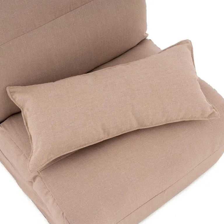 GARTHEN Kényelmes összecsukható szék 220 x 60 x 14 cm bézs