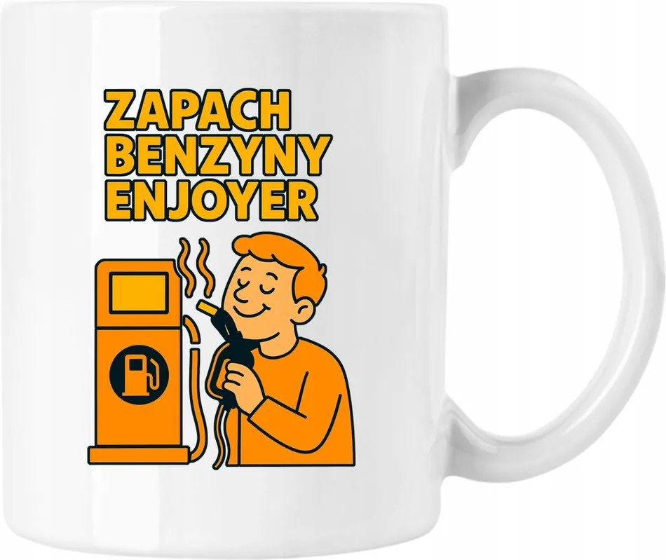 Enjoyer Benzin illatú bögre fehér 330ml