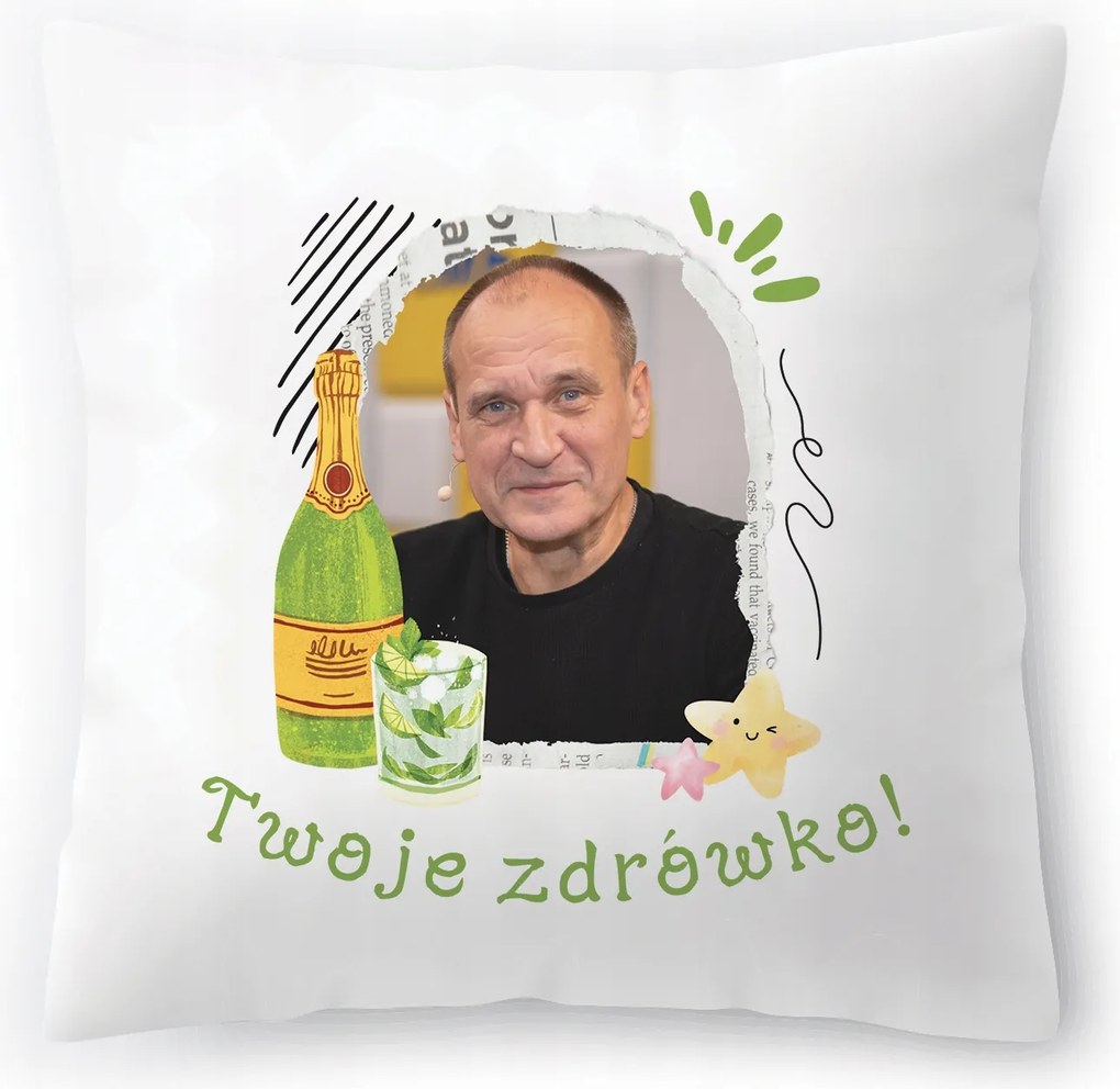Kukiz Pawel Kukiz Kukiz15 párna Ajándék fényképes nyomtatással