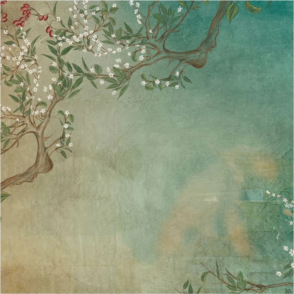 Design fali fotótapéta Flizelin Virágos harmónia 250x250 Ragasztó