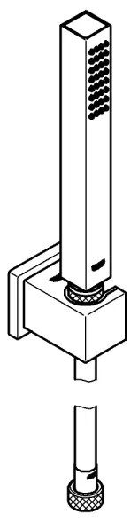 GROHE 27703000 - VITALIO START 100 zuhanyszett, 1 sugár, 1250 mm, fényes króm