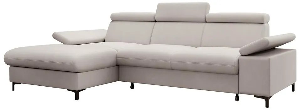 Sarokkanapé Miles (B) (bézs szürke + fekete). 1099673