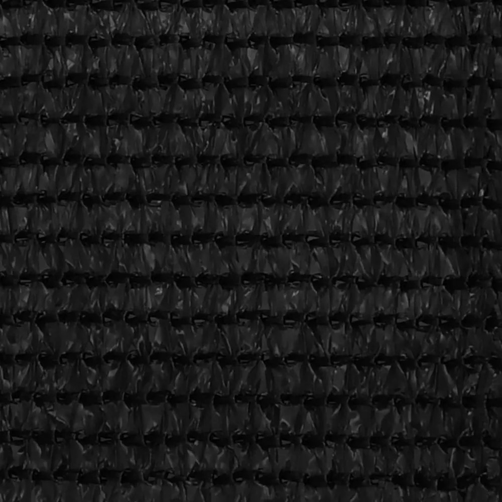 fekete HDPE erkélytakaró 75 x 500 cm