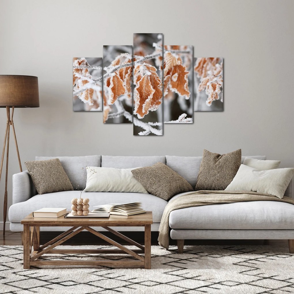 Kép - Fagyott levelek (150x105 cm)