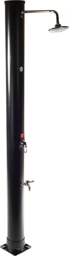 Hawaj Kerti szolár zuhany Uno 38 l nagyméretű zuhanyrózsával fekete