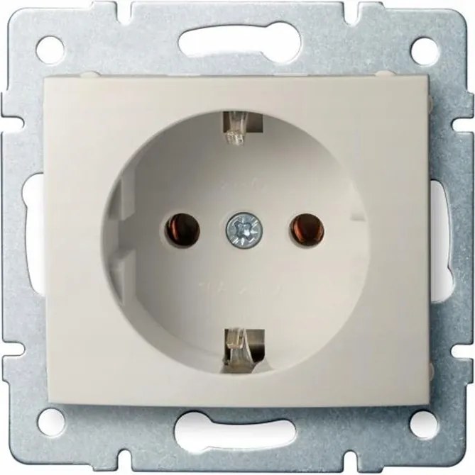 Kanlux Logi krém Schuko szimpla aljzat