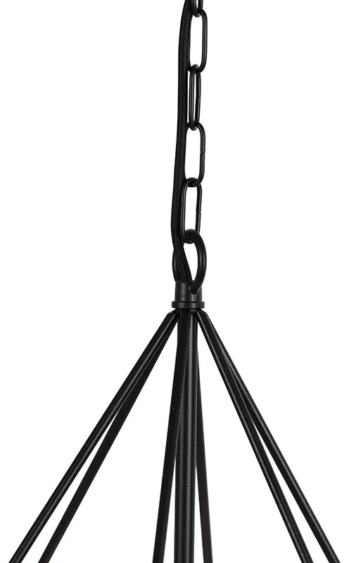 Skandináv függőlámpa fekete - Karkass