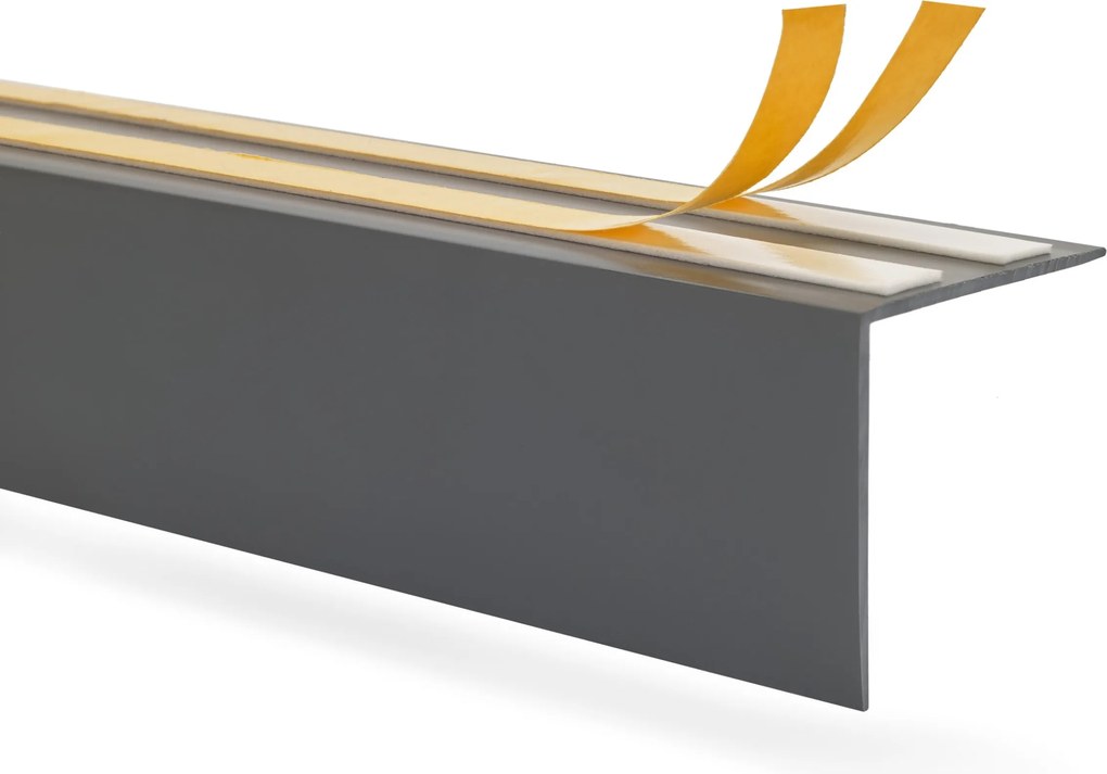 Öntapadós függönykarnis léc, függönykarnis takaró 35x35, sötétszürke,