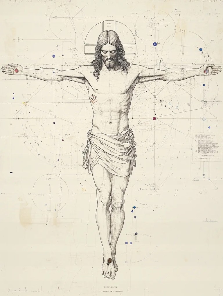 Vászonkép Canvas Vallás Jézus Krisztus Keresztre Feszítés Kereszt 75x100