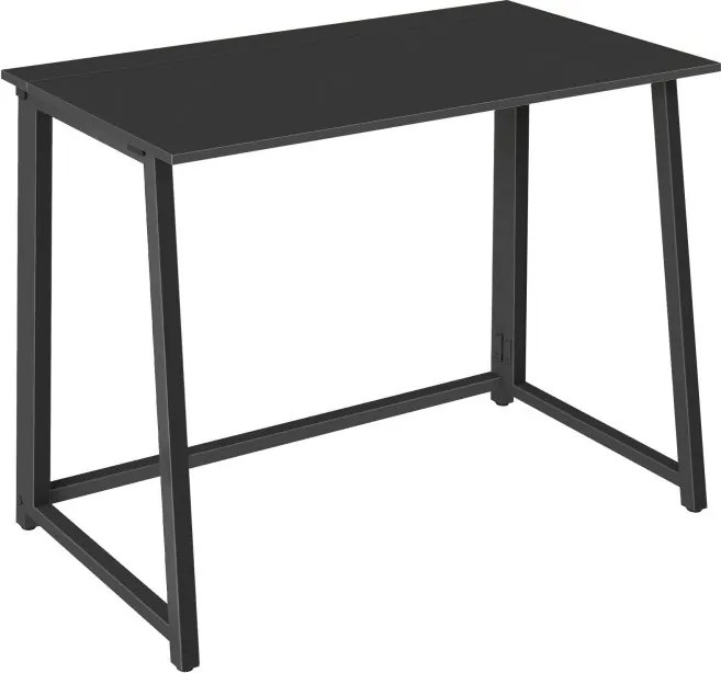 Irodai szett ZARIMO, asztal 80x40 cm, fekete + AVOLA szék műbőrből, rózsaszín