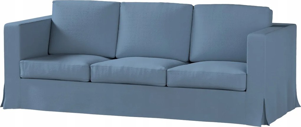 Karlanda 3 személyes kinyitható kanapé huzat Ikea kék bukla
