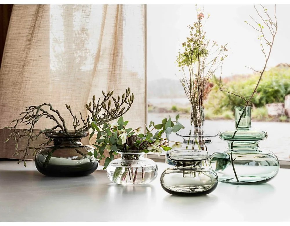 Zöld üveg váza Inu - Zone